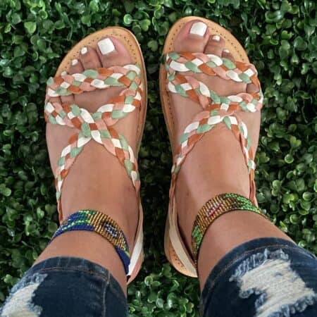 floral embrodered shoes